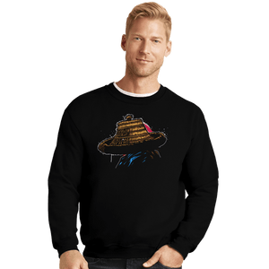 Shirts Crewneck Sweater, Unisex / Small / Black Elemental Warrior