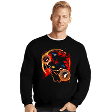 Load image into Gallery viewer, Daily_Deal_Shirts Crewneck Sweater, Unisex / Small / Black Sorcerer Supreme of Madness

