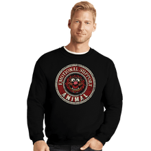 Load image into Gallery viewer, Daily_Deal_Shirts Crewneck Sweater, Unisex / Small / Black Emotional Support Animal