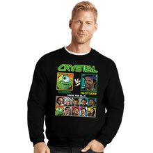 Load image into Gallery viewer, Secret_Shirts Crewneck Sweater, Unisex / Small / Black Crystal Fighter