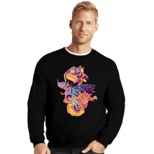 Load image into Gallery viewer, Daily_Deal_Shirts Crewneck Sweater, Unisex / Small / Black Courage