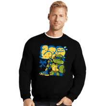 Load image into Gallery viewer, Daily_Deal_Shirts Crewneck Sweater, Unisex / Small / Black Leo Bomb