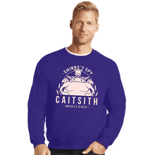 Load image into Gallery viewer, Shirts Crewneck Sweater, Unisex / Small / Violet Cait Sith