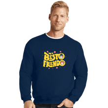 Load image into Gallery viewer, Shirts Crewneck Sweater, Unisex / Small / Navy My Besto Friendo
