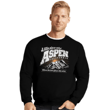 Load image into Gallery viewer, Shirts Crewneck Sweater, Unisex / Small / Black Aspen