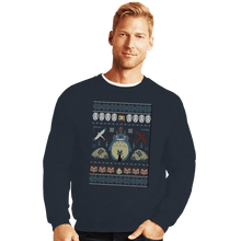 Load image into Gallery viewer, Shirts Crewneck Sweater, Unisex / Small / Dark Heather A Very Ghibli Xmas