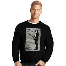 Load image into Gallery viewer, Shirts Crewneck Sweater, Unisex / Small / Black Crows Don't Cry