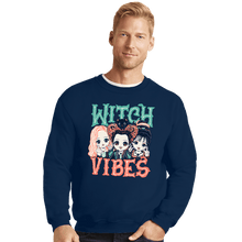 Load image into Gallery viewer, Daily_Deal_Shirts Crewneck Sweater, Unisex / Small / Navy Witch Vibes