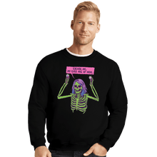 Load image into Gallery viewer, Shirts Crewneck Sweater, Unisex / Small / Black My Eyes Are Up Here