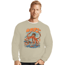 Load image into Gallery viewer, Daily_Deal_Shirts Crewneck Sweater, Unisex / Small / Sand Tako Sushi