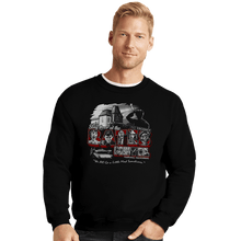Load image into Gallery viewer, Daily_Deal_Shirts Crewneck Sweater, Unisex / Small / Black Stay At The Bates Motel
