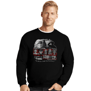Daily_Deal_Shirts Crewneck Sweater, Unisex / Small / Black Stay At The Bates Motel
