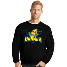 Load image into Gallery viewer, Daily_Deal_Shirts Crewneck Sweater, Unisex / Small / Black Go Banana