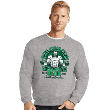 Load image into Gallery viewer, Daily_Deal_Shirts Crewneck Sweater, Unisex / Small / Sports Grey Qui-Gon Gym