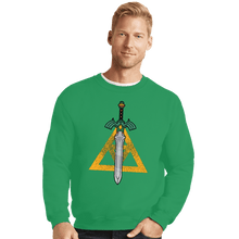 Load image into Gallery viewer, Daily_Deal_Shirts Crewneck Sweater, Unisex / Small / Irish Green The Sword