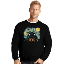 Load image into Gallery viewer, Shirts Crewneck Sweater, Unisex / Small / Black Starry Cave