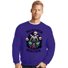 Load image into Gallery viewer, Daily_Deal_Shirts Crewneck Sweater, Unisex / Small / Violet Warlock's Call