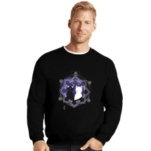 Load image into Gallery viewer, Shirts Crewneck Sweater, Unisex / Small / Black Crescent Moon