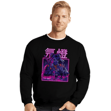 Load image into Gallery viewer, Shirts Crewneck Sweater, Unisex / Small / Black Neon Spring
