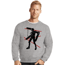 Load image into Gallery viewer, Shirts Crewneck Sweater, Unisex / Small / Sports Grey Crimson Chainsaw