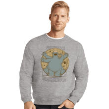 Load image into Gallery viewer, Daily_Deal_Shirts Crewneck Sweater, Unisex / Small / Sports Grey Vitruvian Cookie