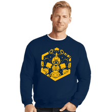 Load image into Gallery viewer, Shirts Crewneck Sweater, Unisex / Small / Navy Kabuto Type Robot