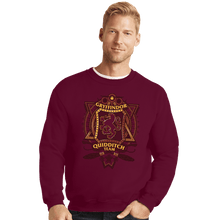 Load image into Gallery viewer, Shirts Crewneck Sweater, Unisex / Small / Maroon Quidditch Team