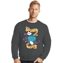 Load image into Gallery viewer, Daily_Deal_Shirts Crewneck Sweater, Unisex / Small / Charcoal Chaotic Trash