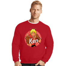Load image into Gallery viewer, Daily_Deal_Shirts Crewneck Sweater, Unisex / Small / Red Ken Doll
