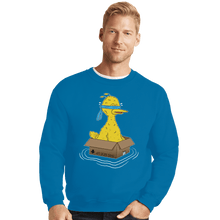 Load image into Gallery viewer, Shirts Crewneck Sweater, Unisex / Small / Sapphire Big Bird Box