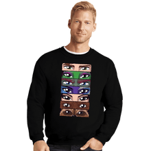 Load image into Gallery viewer, Daily_Deal_Shirts Crewneck Sweater, Unisex / Small / Black Guardian Eyes