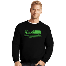 Load image into Gallery viewer, Daily_Deal_Shirts Crewneck Sweater, Unisex / Small / Black Motivational Trail
