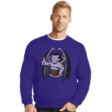 Load image into Gallery viewer, Shirts Crewneck Sweater, Unisex / Small / Violet Vault Gargoyle