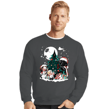 Load image into Gallery viewer, Daily_Deal_Shirts Crewneck Sweater, Unisex / Small / Charcoal Christmas In The Stars