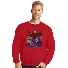 Load image into Gallery viewer, Shirts Crewneck Sweater, Unisex / Small / Red Smashelvania