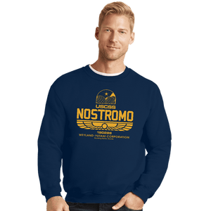 Daily_Deal_Shirts Crewneck Sweater, Unisex / Small / Navy USCSS  Nostromo