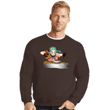 Load image into Gallery viewer, Shirts Crewneck Sweater, Unisex / Small / Dark Chocolate Indiana Bulma