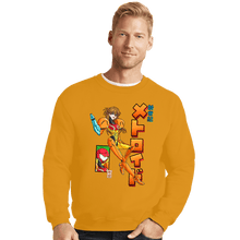 Load image into Gallery viewer, Daily_Deal_Shirts Crewneck Sweater, Unisex / Small / Gold Neon Genesis Metroid