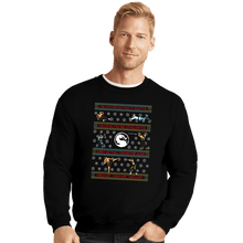 Load image into Gallery viewer, Shirts Crewneck Sweater, Unisex / Small / Black Finish Him Finish Him Finish Him