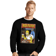 Load image into Gallery viewer, Daily_Deal_Shirts Crewneck Sweater, Unisex / Small / Black Beer Fiction