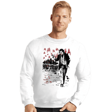 Load image into Gallery viewer, Daily_Deal_Shirts Crewneck Sweater, Unisex / Small / White Lone Comedian And Cubs