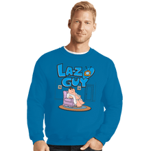Load image into Gallery viewer, Secret_Shirts Crewneck Sweater, Unisex / Small / Sapphire La-Z Guy