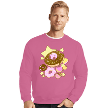 Load image into Gallery viewer, Daily_Deal_Shirts Crewneck Sweater, Unisex / Small / Azalea Kirby Donuts