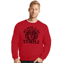 Load image into Gallery viewer, Secret_Shirts Crewneck Sweater, Unisex / Small / Red Hidden Temple Body