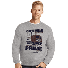Load image into Gallery viewer, Daily_Deal_Shirts Crewneck Sweater, Unisex / Small / Sports Grey Optimus Garage