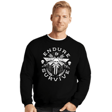 Load image into Gallery viewer, Shirts Crewneck Sweater, Unisex / Small / Black Survive Emblem