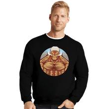 Load image into Gallery viewer, Shirts Crewneck Sweater, Unisex / Small / Black Armor Titan
