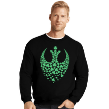 Load image into Gallery viewer, Secret_Shirts Crewneck Sweater, Unisex / Small / Black Shamrock Rebel