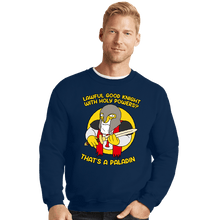 Load image into Gallery viewer, Daily_Deal_Shirts Crewneck Sweater, Unisex / Small / Navy That's A Paladin