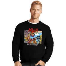 Load image into Gallery viewer, Daily_Deal_Shirts Crewneck Sweater, Unisex / Small / Black Straight Outta Mayhem